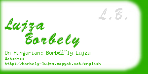 lujza borbely business card